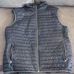 Eddie Bauer Black and Navy Quilted Vest